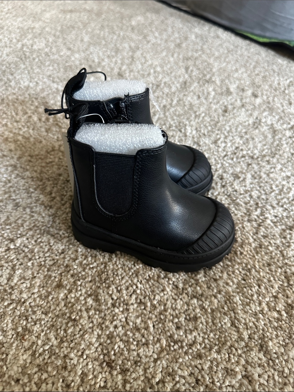 Toddlers Black Winter Chelsea Boots